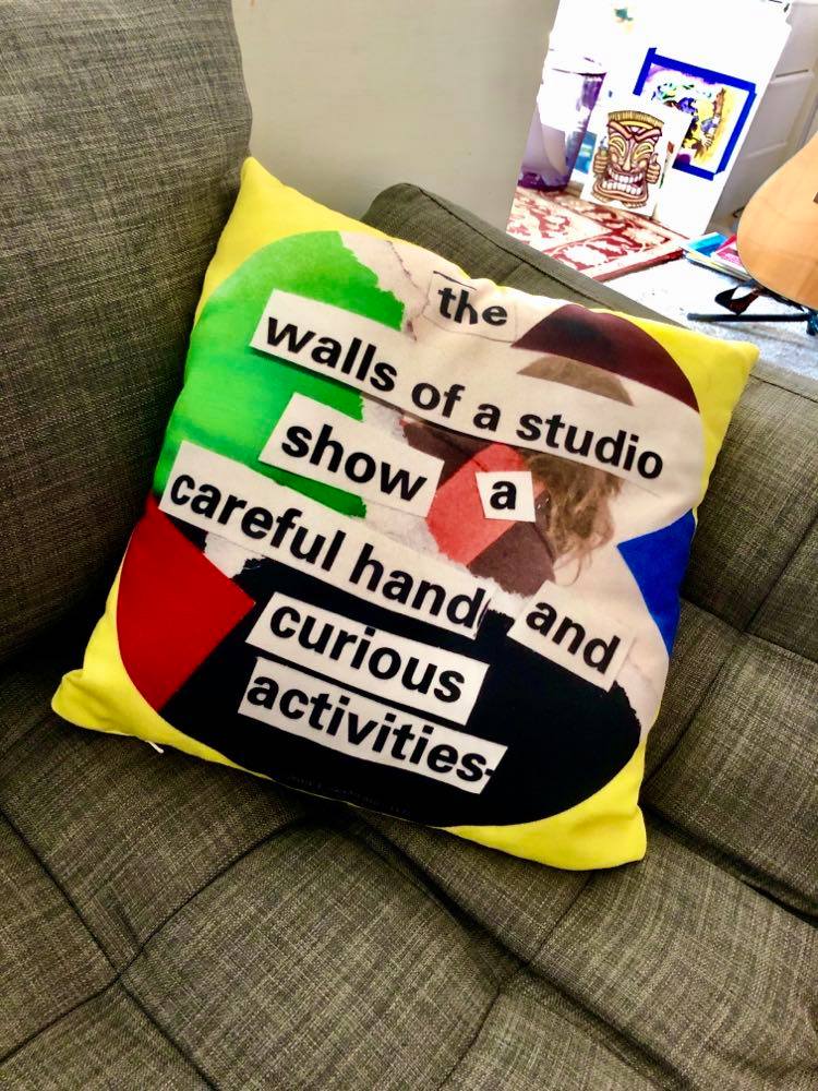 The Walls of a Studio Throw Pillow